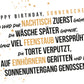 Edelschwarz Doppelkarte - Happy Birthday Sonnenschein