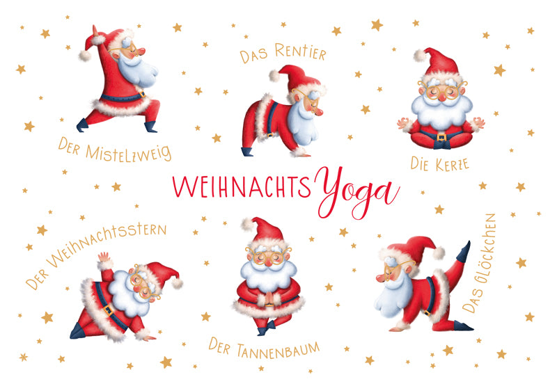 Green Karma XMAS Doppelkarte -  Weihnachts-Yoga