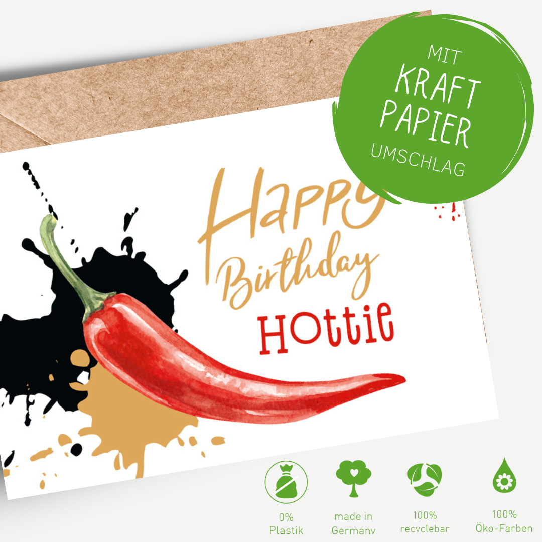 Green Karma Doppelkarte - Hottie Pepperoni