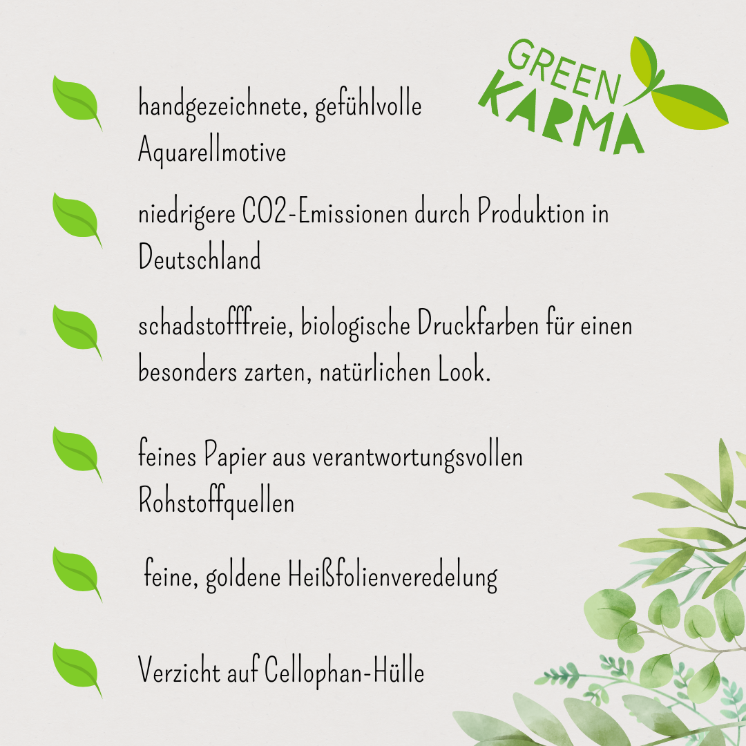 Green Karma Doppelkarte - Das Geheimnis des Glücks